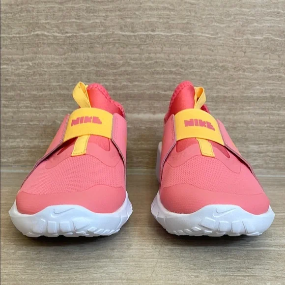NIKE NIB Girls Size 4.5 Flex Runner 2 Coral Citron Sneakers Athletic Shoes - Picture 4 of 12
